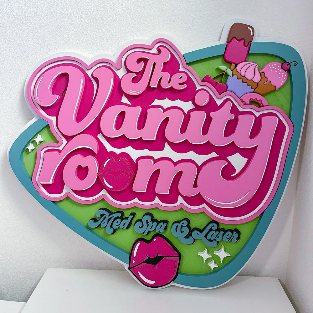 Custom Logo Design + Detailed 3D Wood Logo