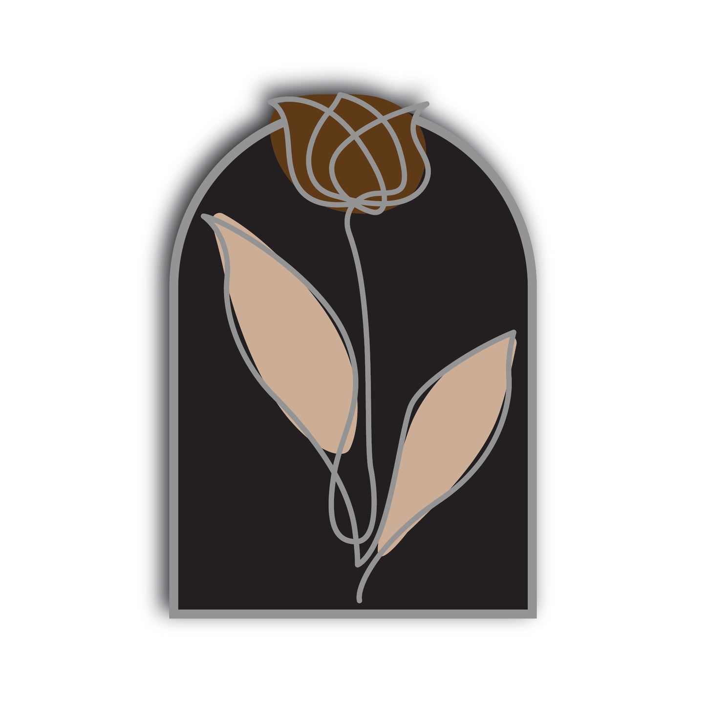 Mid century Modern Art Black