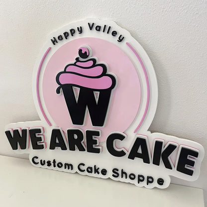Flat 3D Wood Logo of Your Orignal Design