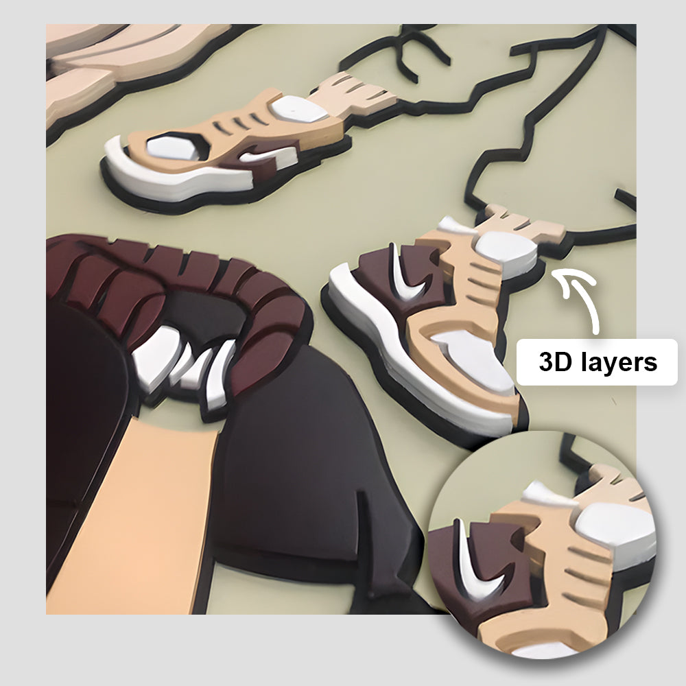 Detailed 3D Wood Logo of Your Orignal Design