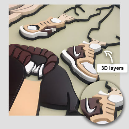 Detailed 3D Wood Logo of Your Orignal Design