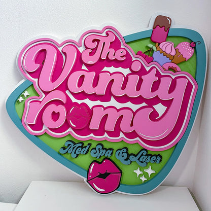 Custom Logo Design + Detailed 3D Wood Logo