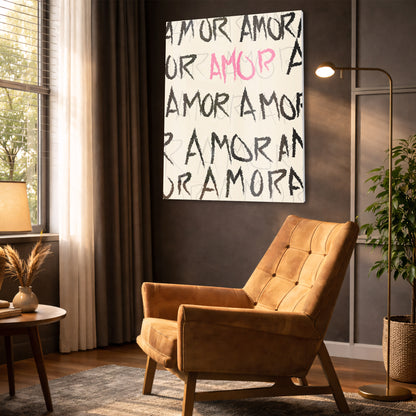 Amor Typography Abstract