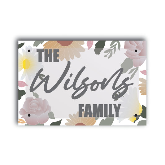 Personalized 3D Floral wall art