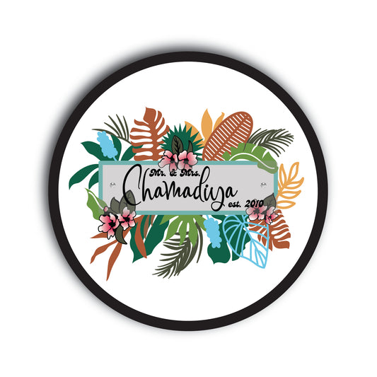 Custom 3D Floral Family Sign