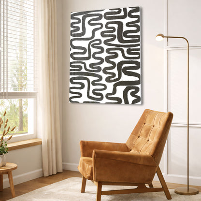 Monochrome Line Abstract