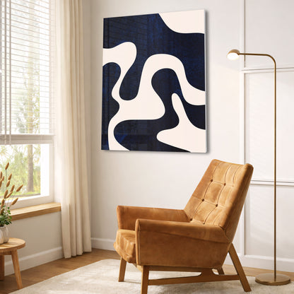 Modern Blue Textured