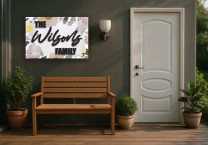 Personalized 3D Floral wall art