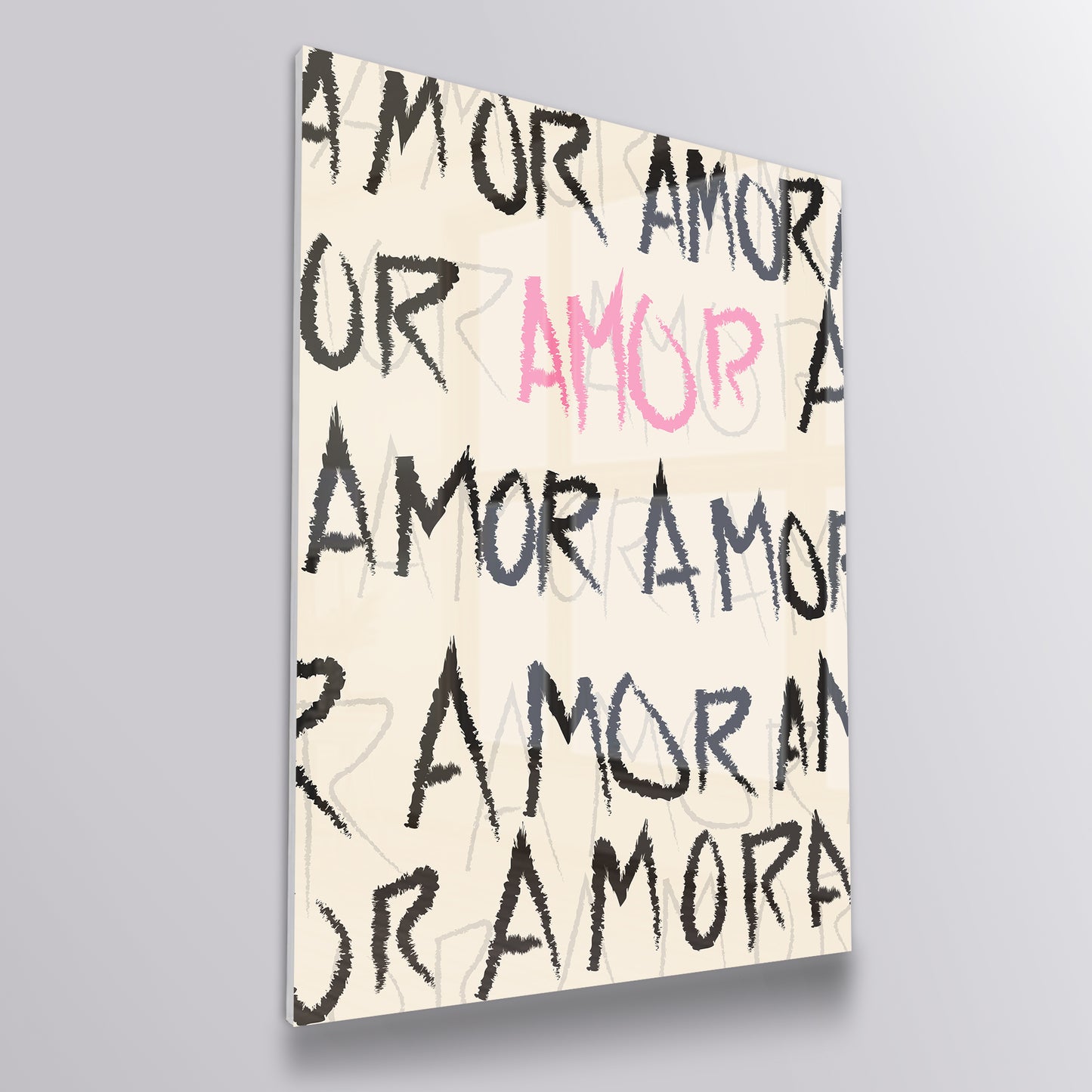Amor Typography Abstract