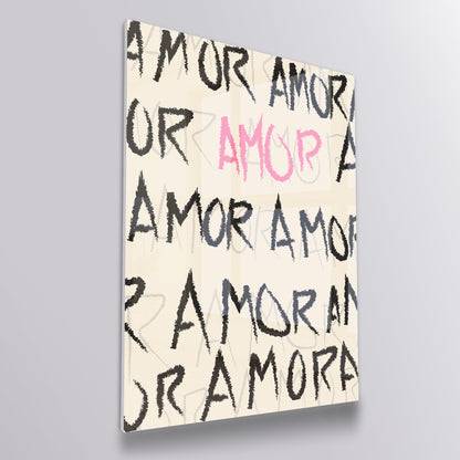 Amor Typography Abstract