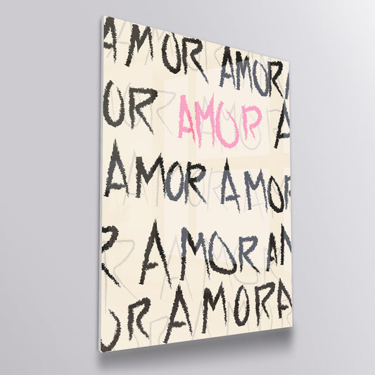 Amor Typography Abstract