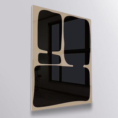 Neutral Black Beige Abstract