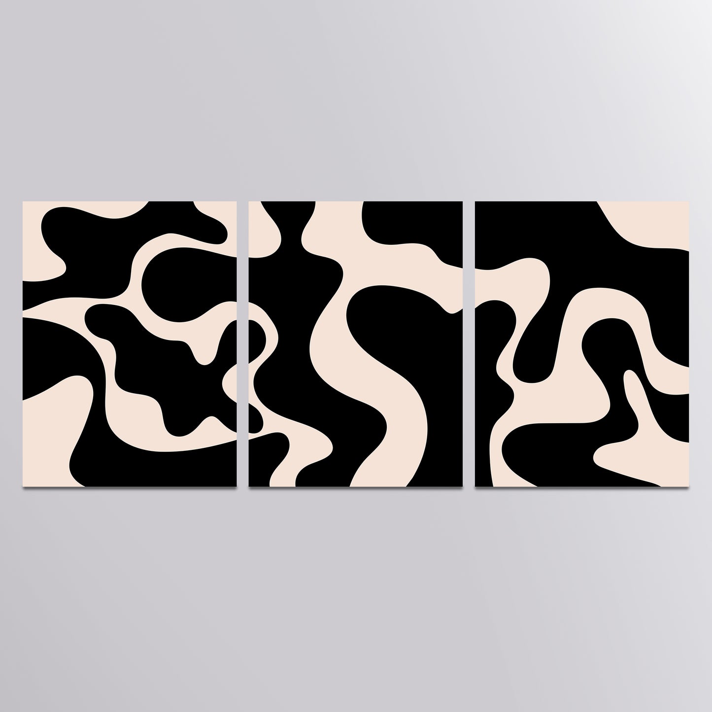 Modern Abstract Triple Bundle