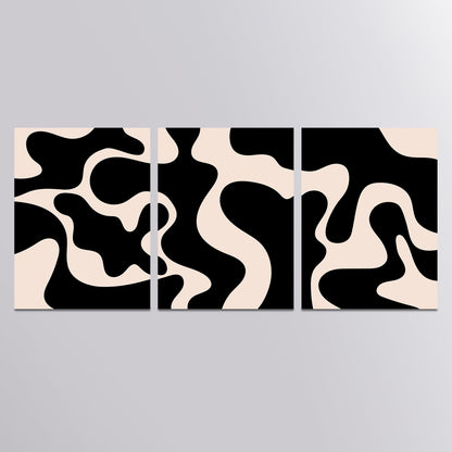 Modern Abstract Triple Bundle