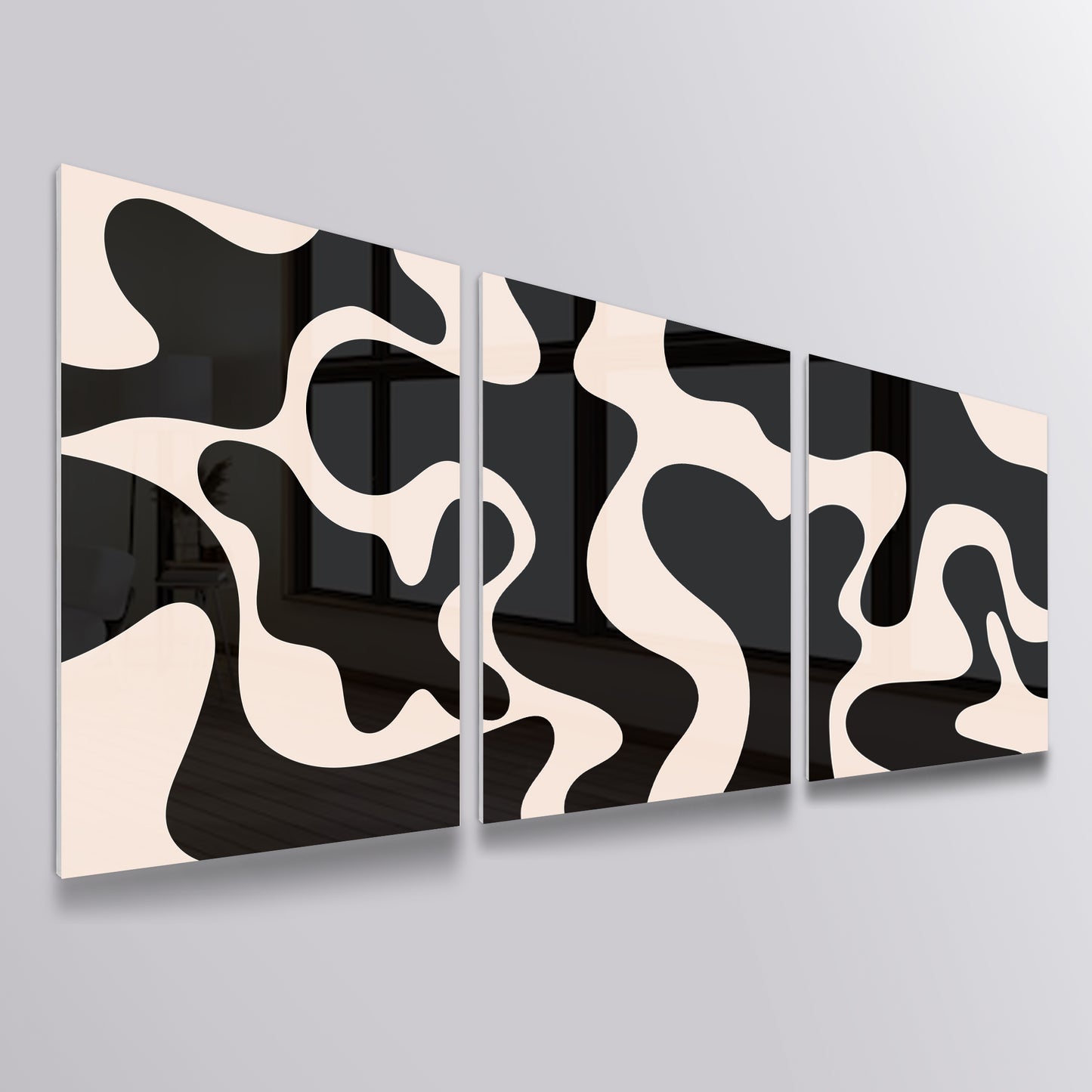 Modern Abstract Triple Bundle