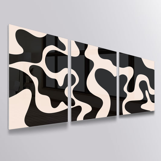 Modern Abstract Triple Bundle